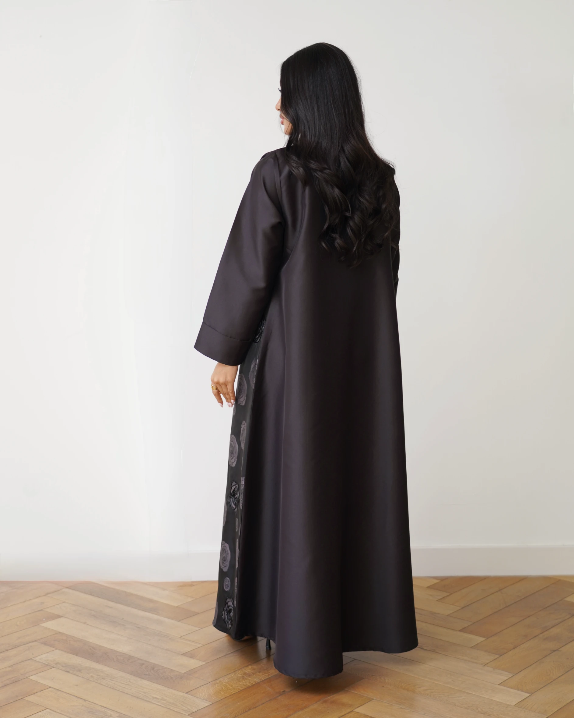 Roses Abaya | Black