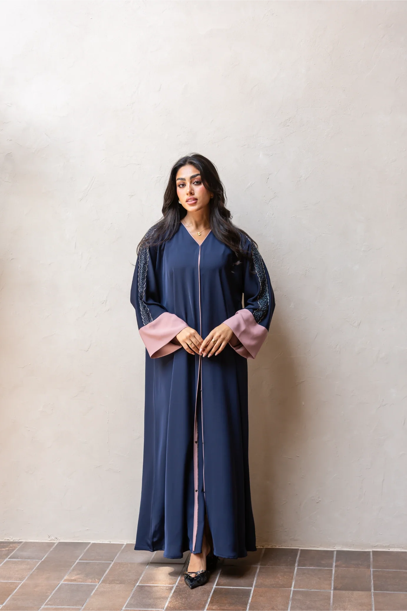 Salma Abaya | Navy Blue
