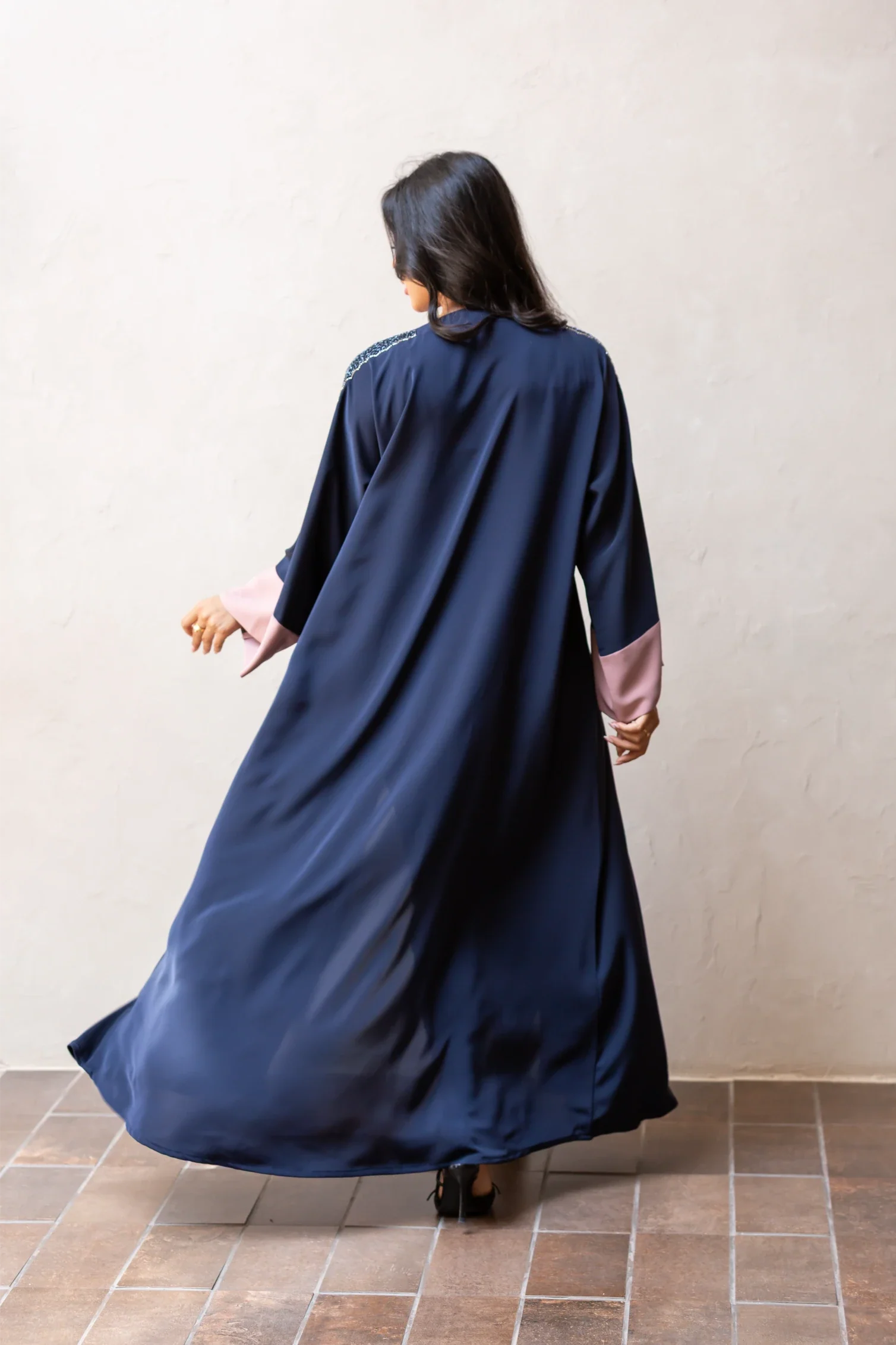 Salma Abaya | Navy Blue