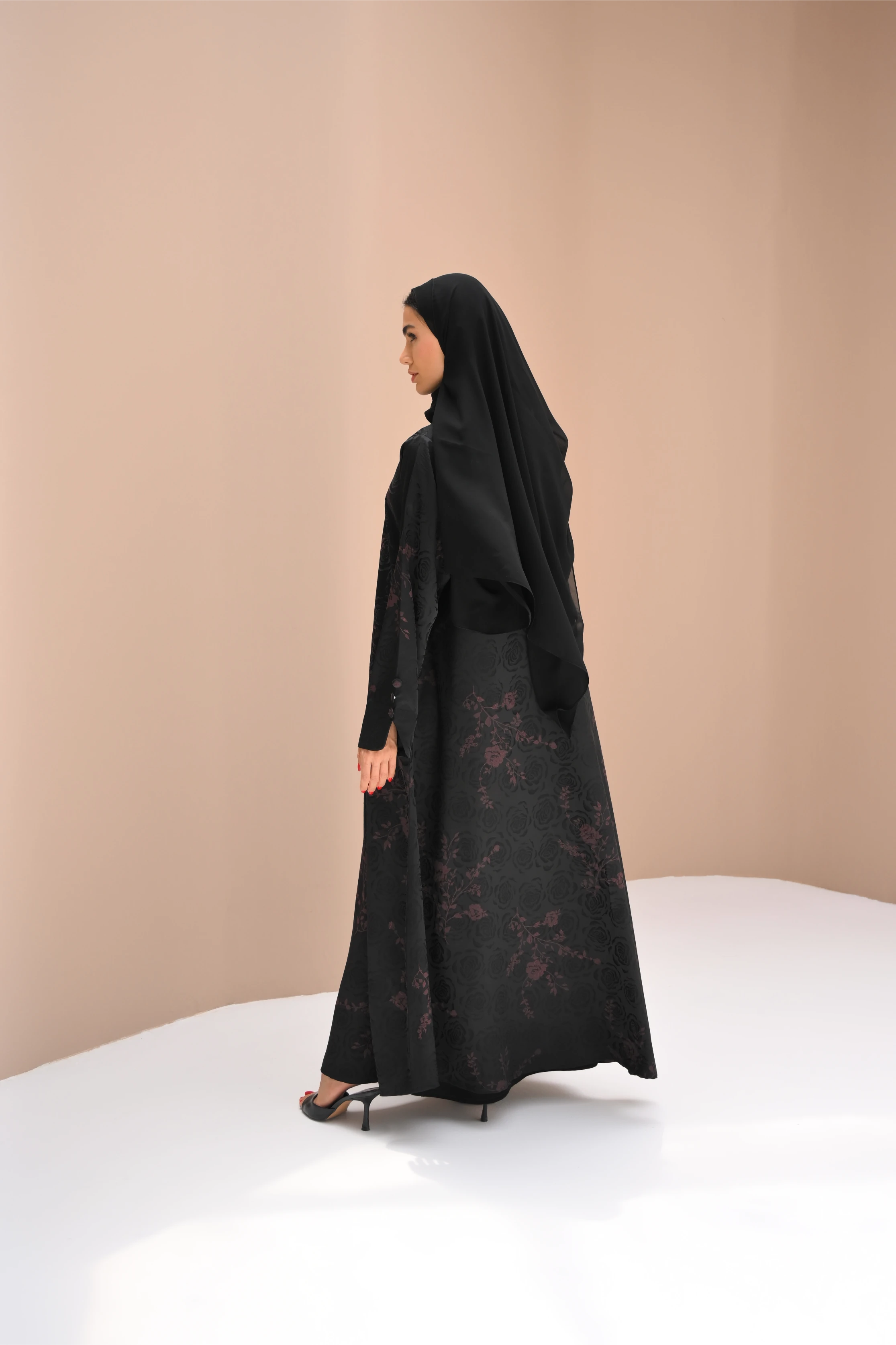 Salma Abaya | Dark Red