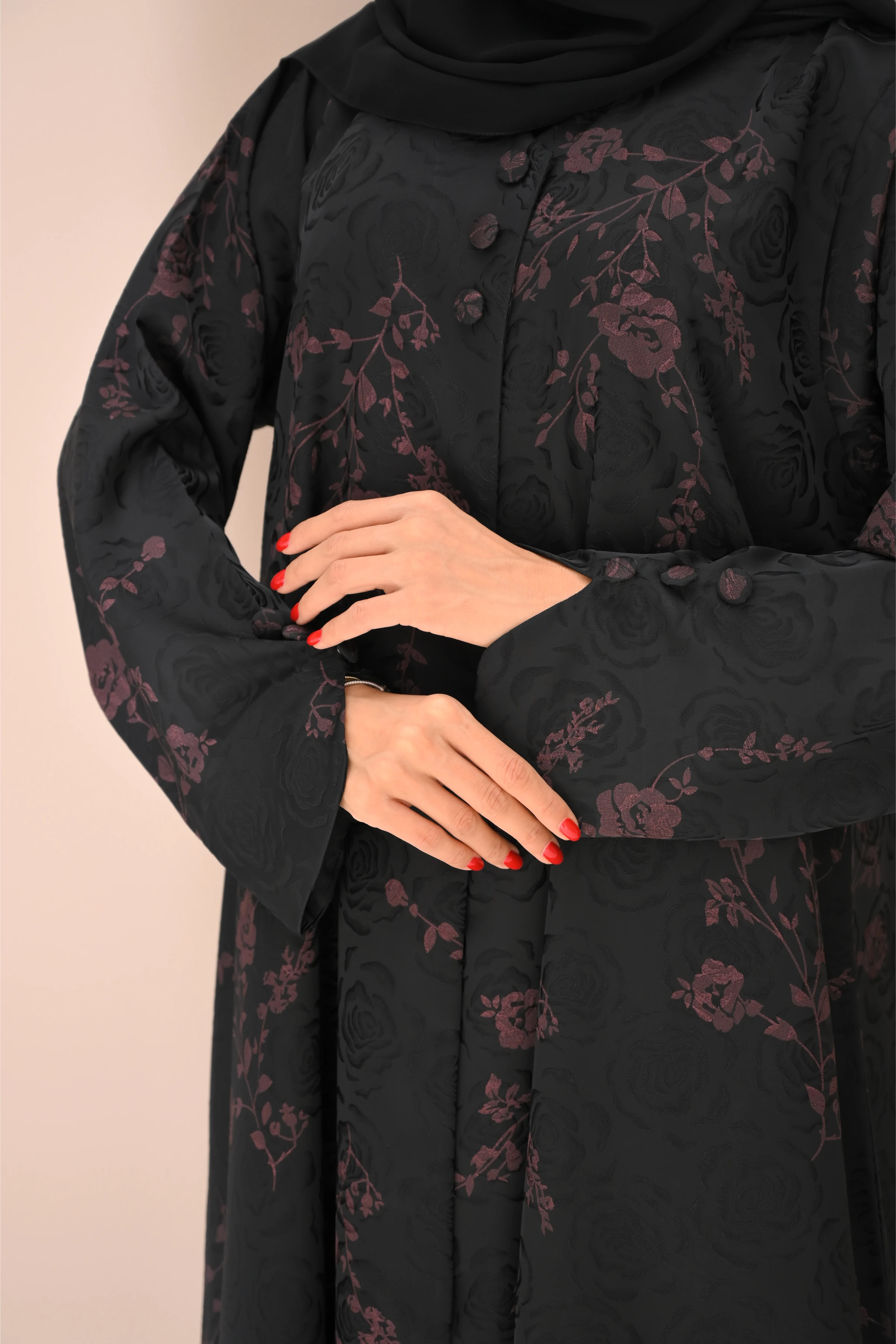 Salma Abaya | Dark Red