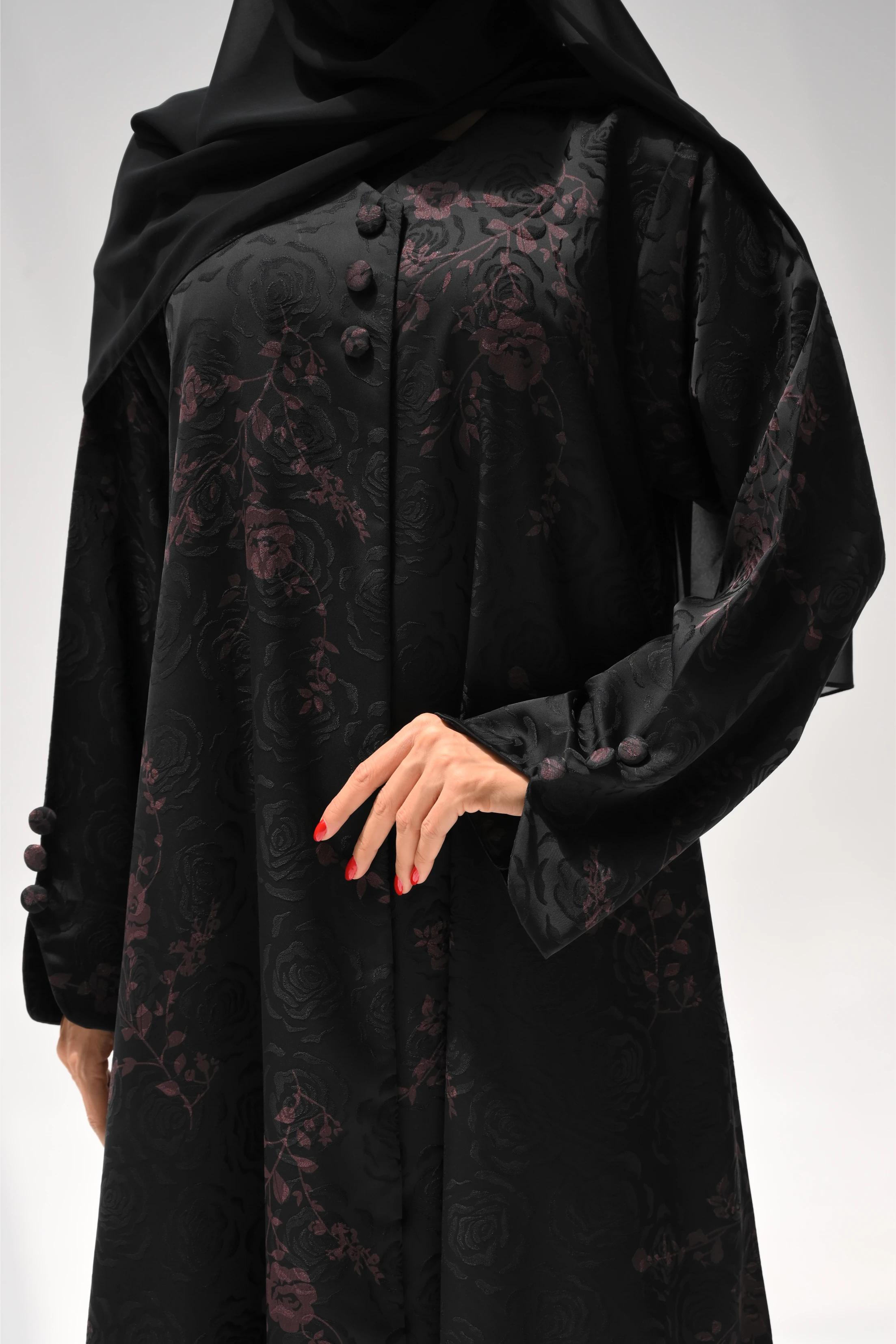 Salma Abaya | Dark Red
