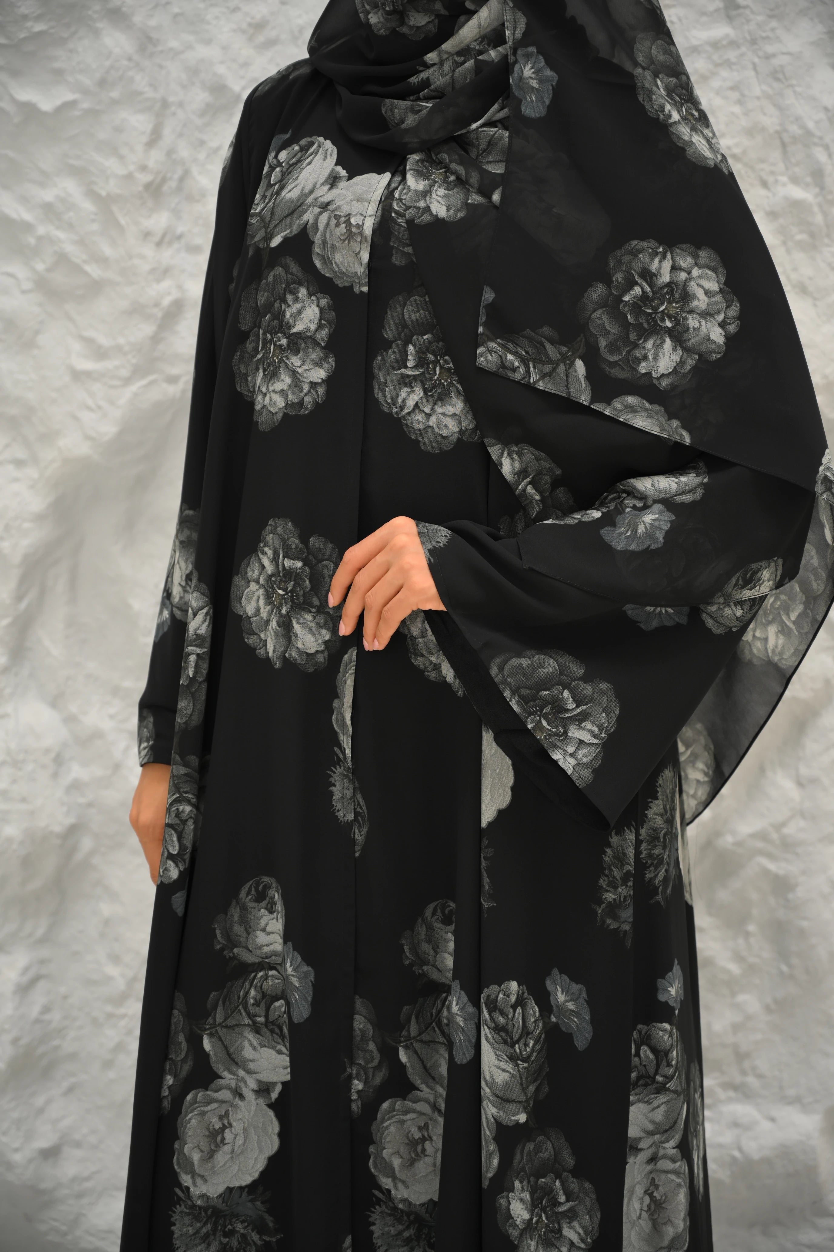 Jasmine Grey Abaya