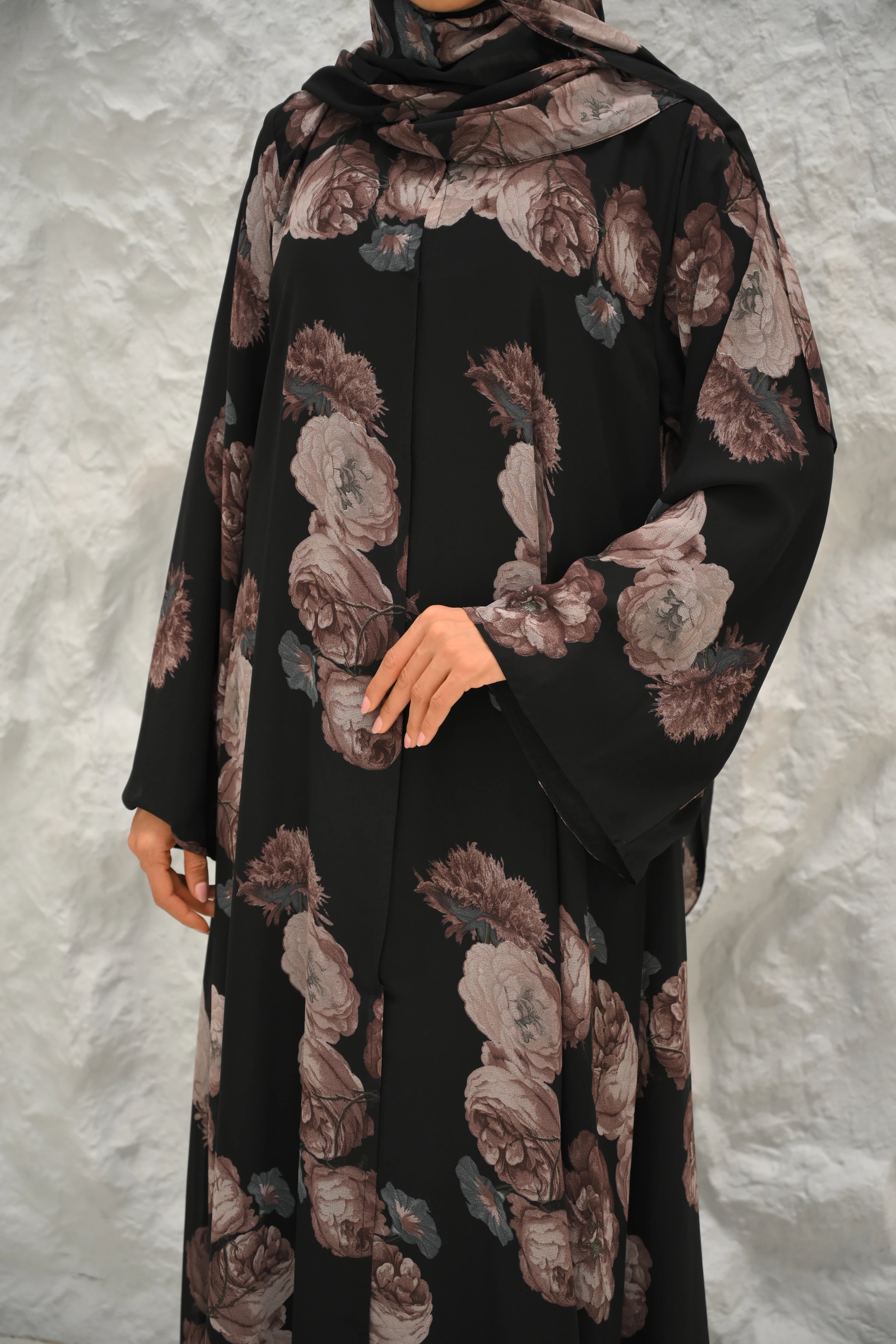 Jasmine Red Abaya