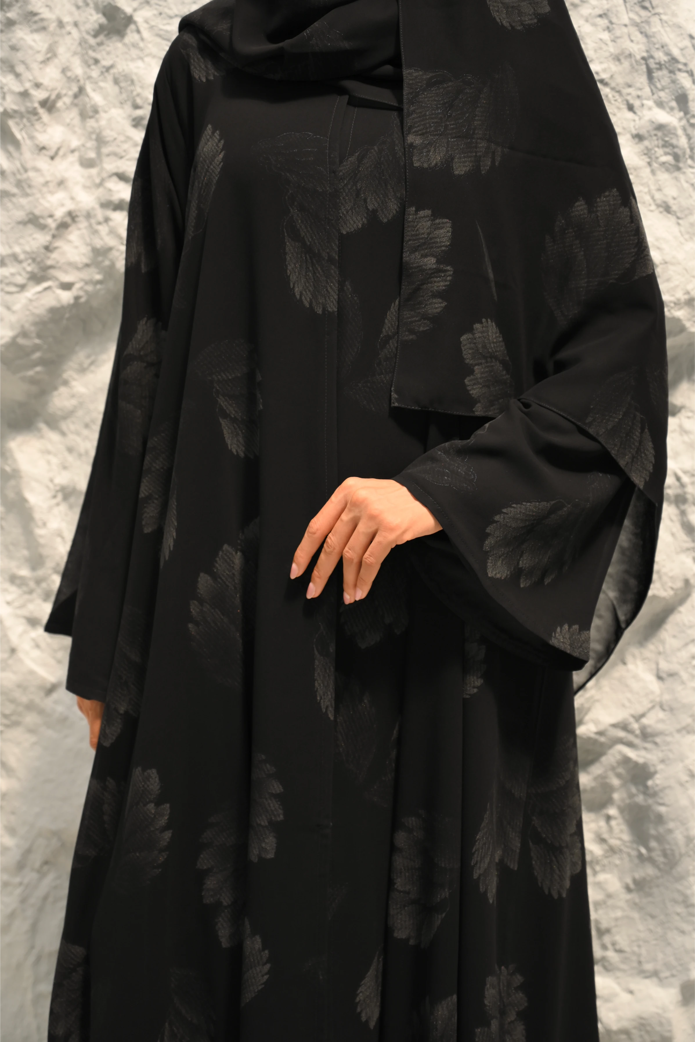 Mais Grey Abaya