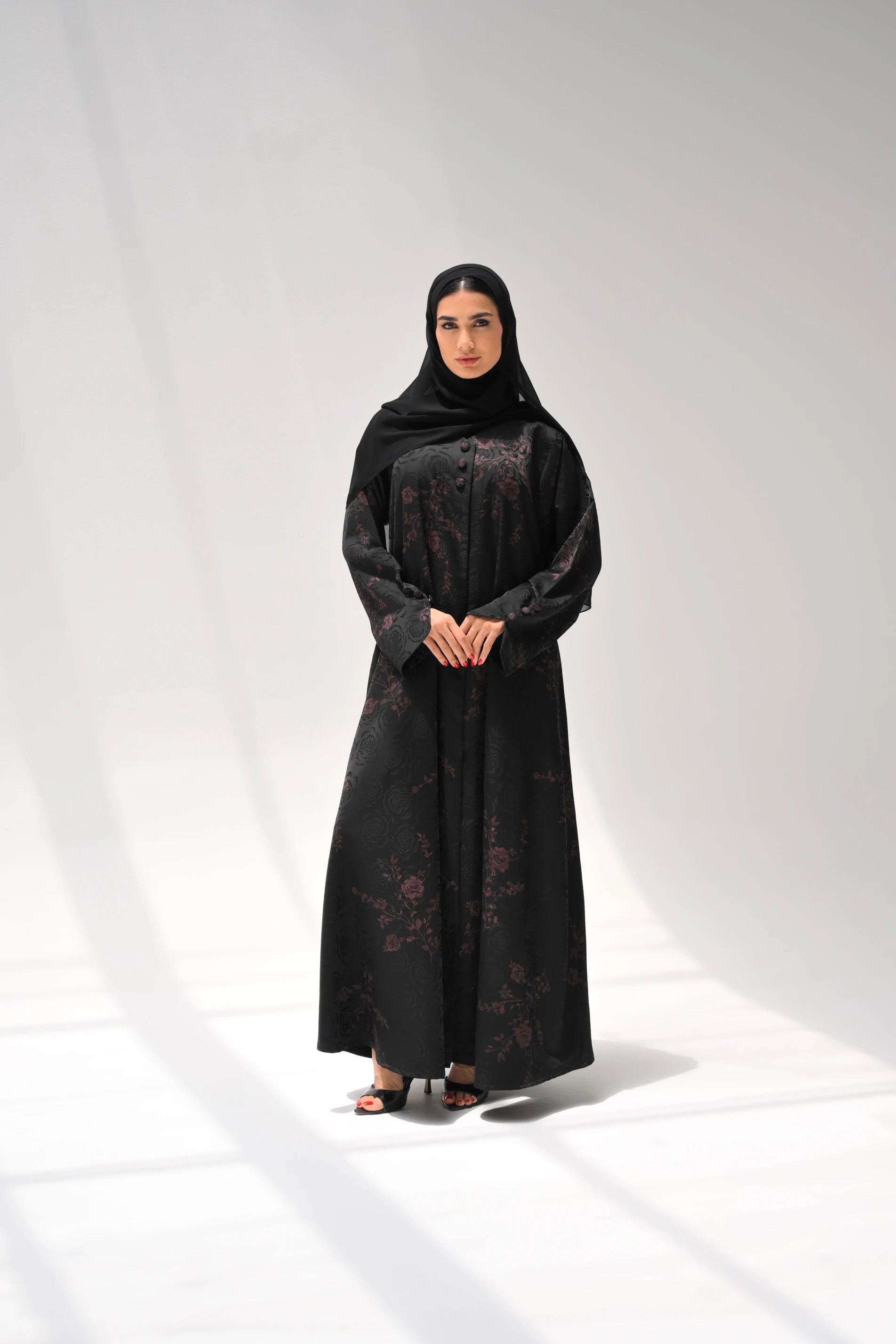 Salma Abaya | Dark Red
