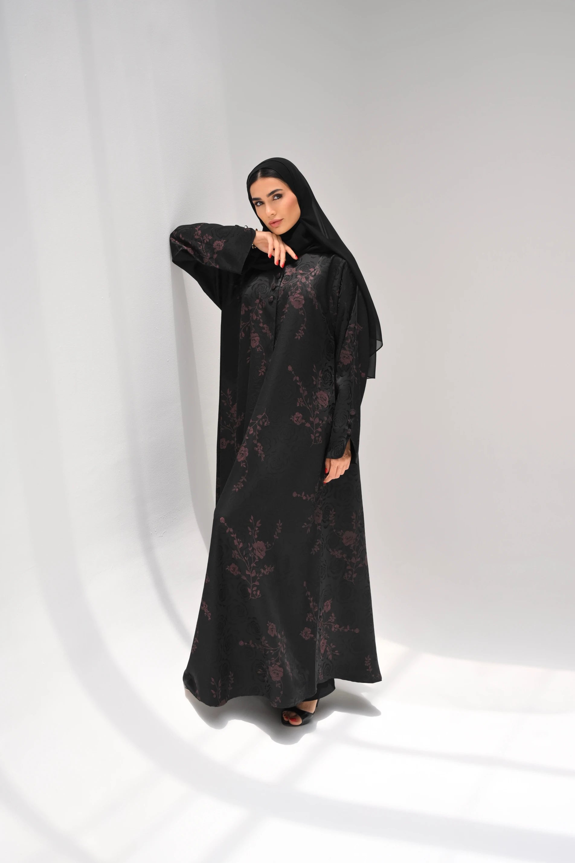 Salma Abaya | Dark Red
