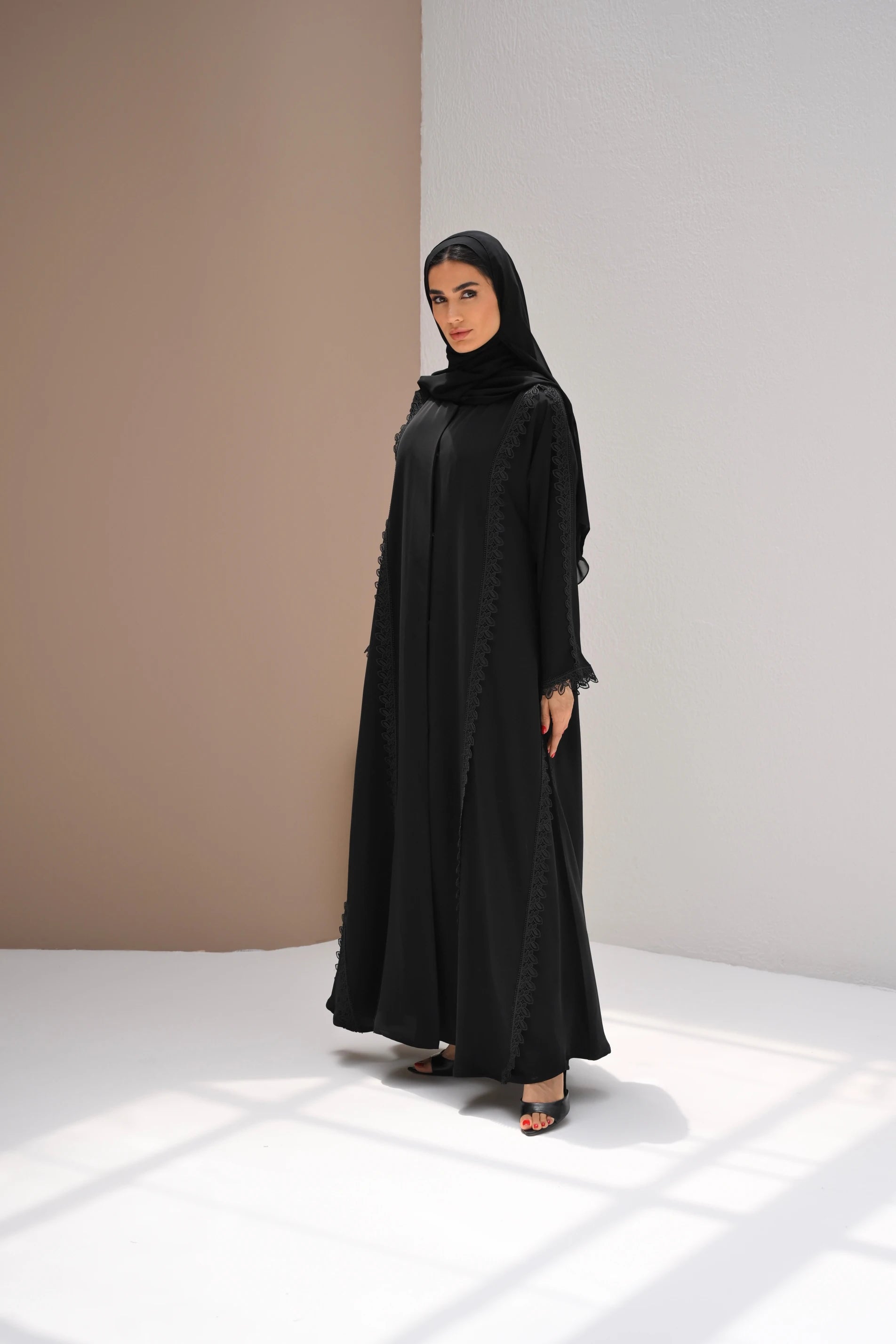Fatema Abaya | Black