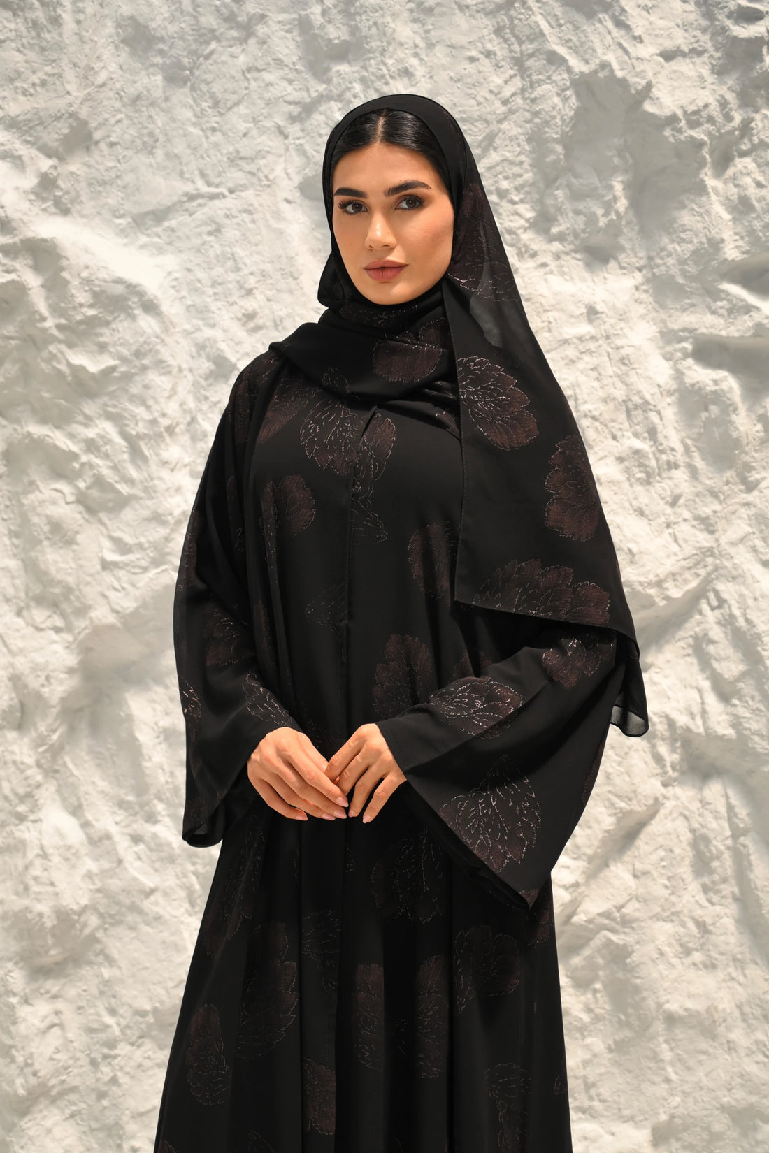 Mais Dark Red Abaya