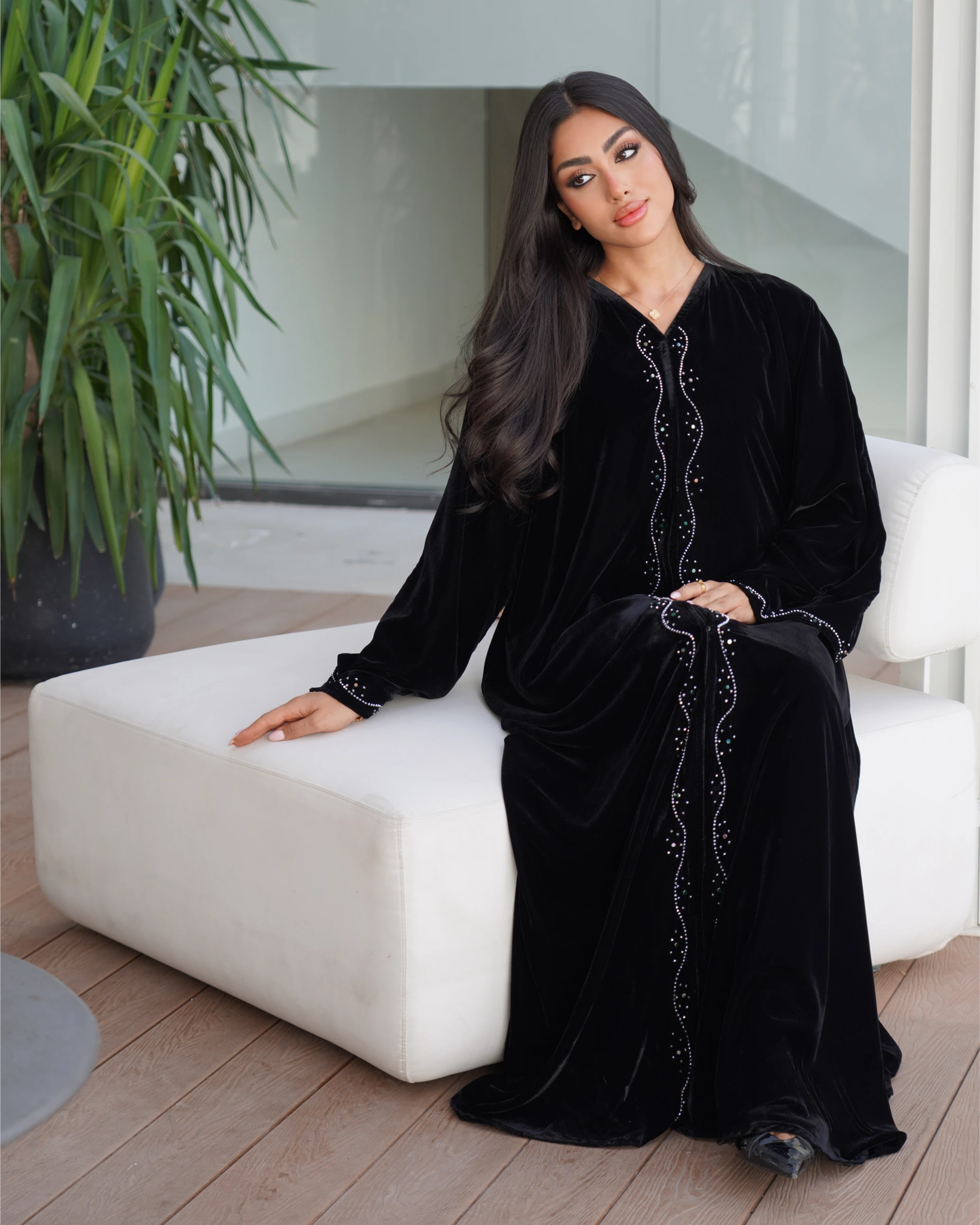 Awatef Abaya | Black